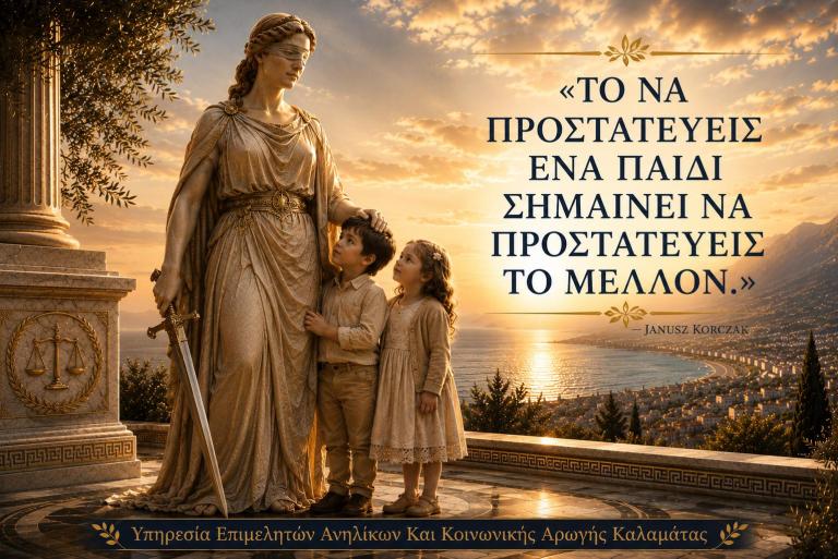 Η ΔΙΚΑΙΟΣΥΝΗ ΠΡΟΣΤΑΤΕΥΕΙ ΤΑ ΠΑΙΔΙΑ